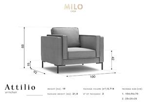 Attilo bézs fotel - Milo Casa