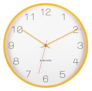 Karlsson 5926YE design falióra 40 cm, sárga
