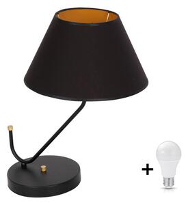 Milagro VICTORIA fekete asztali lámpa (MLP4914) 1xE27 + ajándék LED izzó