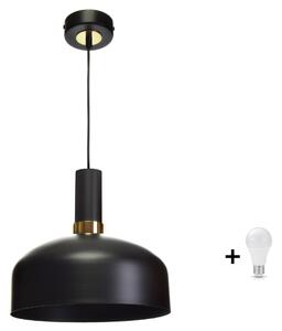 Milagro Malmo fekete/arany függőlámpa (MLP6198) 1xE27 + ajándék LED izzó