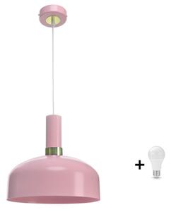 Milagro Malmo rózsaszín függőlámpa (MLP6199) 1xE27 + ajándék LED izzó