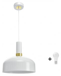 Milagro Malmo fehér/arany függőlámpa (MLP6197) 1xE27 + ajándék LED izzó