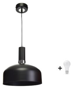 Milagro Malmo fekete/króm függőlámpa (MLP6203) 1xE27 + ajándék LED izzó