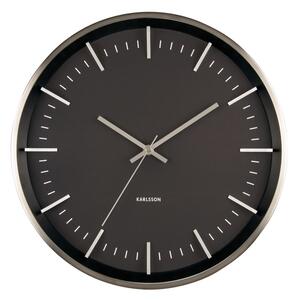 Karlsson 5911SI design falióra 35 cm, ezüst