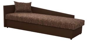 Egyszemélyes ágy (dívány) 80 cm Jeannine (barna) (tárhellyel) (B). 808545