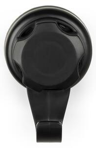 Bestlock Black Small Hooks 4 db fekete öntapadós fali akasztó, ⌀ 7,1 cm - Compactor