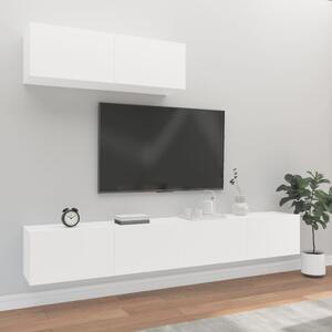 VidaXL Falra Szerelhető TV Szekrény Szett - Fehér - 200cm