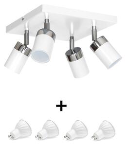 Milagro JOKER mennyezeti lámpa fehér (MLP907) 4xGU10 + ajándék LED izzók