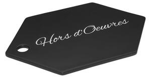 Mangé fekete agyagkerámia szervírozó tál, 31 x 20 cm - Premier Housewares
