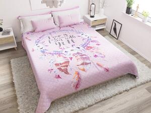 Álomfogó rózsaszín ágytakaró