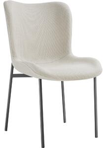 Tectake 405218 tessa párnázott szék, ergonomikus, 120 kg teherbírás - fekete/fehér