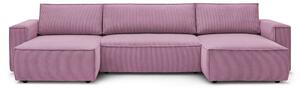 SMART lila U alakú kanapé