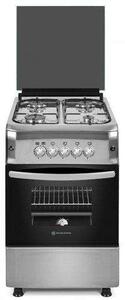 Novacook F5S40G2 INX LPG Gáztűzhely, 57L, 4 főzőzóna, A energiaosztály, Inox