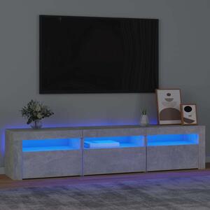 VidaXL LED TV Szekrény - Beton Szürke - 180cm