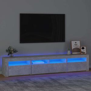 VidaXL LED TV Szekrény - Betonszürke - 210cm
