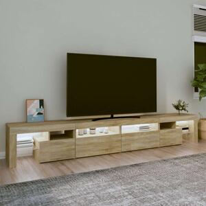 VidaXL LED-es TV Szekrény - Sonoma Tölgy - 260cm
