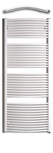 Birossi törölközőszárító radiátor - íves - fehér - 750 x 1850 mm