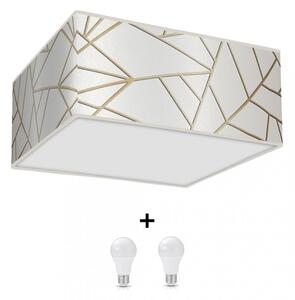 Milagro Ziggy fehér mennyezeti lámpa (MLP7563) 2x E27 + ajándék LED izzók