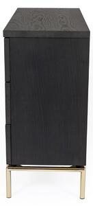Pimlico fekete szekrény, 75 x 91 cm - Woodman