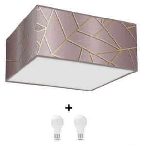Milagro Ziggy mályva mennyezeti lámpa (MLP7588) 2x E27 + ajándék LED izzók