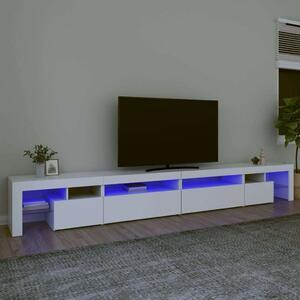 VidaXL fehér TV-szekrény LED-lámpákkal 290x36,5x40 cm
