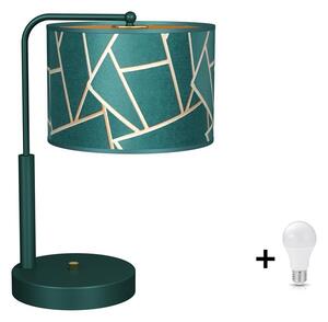 Milagro Ziggy zöld asztali lámpa (MLP7581) 1 x E27 + ajándék LED izzó