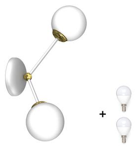 Milagro JOY fehér fali lámpa (MLP7462) 2x E14 + ajándék LED izzók