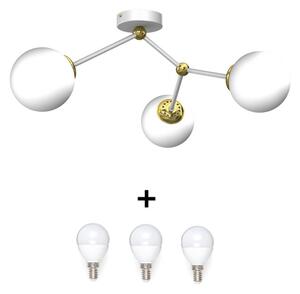 Milagro JOY fehér mennyezeti lámpa (MLP7464) 3x E14 + ajándék LED izzók