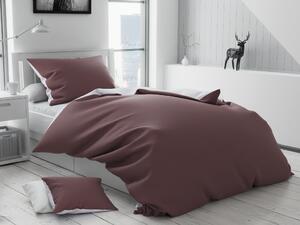 TABULA barna egyszínű pamut ágyneműhuzat + 40 x 50 cm-es párnahuzat ingyen