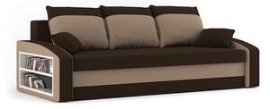 HEWLET MODEL 2 nagyméretű kanapé polccal Barna/Cappuccino