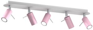 Milagro PRESTON rózsaszín mennyezeti lámpa (MLP7629) 5x mini GU10