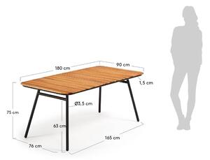Skod akácfa asztal, 180 x 90 cm - Kave Home