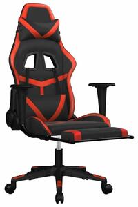 VidaXL Gamer Szék - Masszázs Funkció - Fekete-Piros