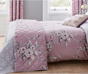 Canterbury rózsaszín-szürke ágytakaró, 220 x 230 cm - Catherine Lansfield