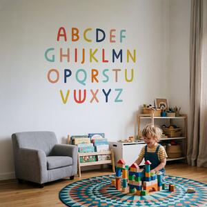 Fotótapéta Színes betűkből álló csoport, Gyerekszoba fotótapéta, Népszerű fotótapéta, t00749v1 - Tapeko.hu