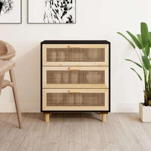 VidaXL Tálalószekrény - 3 Fiók - Rattan - 60x30x70cm