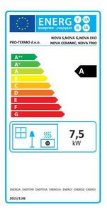 PRO TERMO Nova Trio kályha 7,5 kW