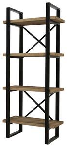 Modern Ipari Könyvespolc - 4 Polcos - 66x150x32 cm