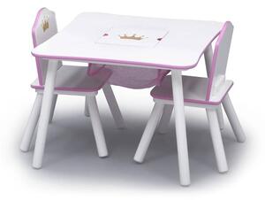 BHome Gyerek asztal székekkel Hercegnők