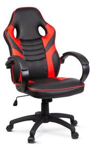 Bemada BMD1109RD Gamer szék, Műbőr, 110 kg, Piros-fekete (BMD1109RD)