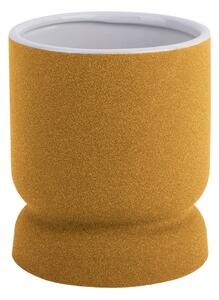 Cast sárga kerámia váza, magasság 17 cm - PT LIVING