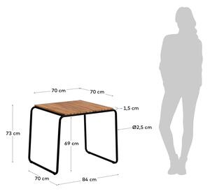 Yukari kisasztal, 84 x 70 cm - Kave Home