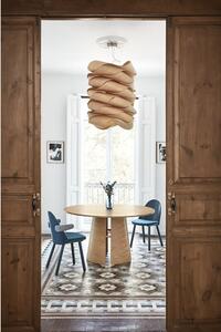 Natúr színű kerek étkezőasztal tölgyfa dekorral ø 137 cm Cep – Teulat
