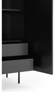 Sierra fekete magas komód 97x130 cm - Teulat
