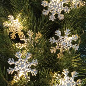 HOME KLM 10/S LED-es hókristály fényfüzér, fém ( KLM 10/S )