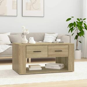 VidaXL sonoma-tölgyszínű szerelt fa dohányzóasztal 80 x 50 x 40 cm
