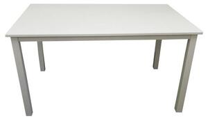 KONDELA Étkezőasztal, fehér, 135x80 cm, ASTRO NEW