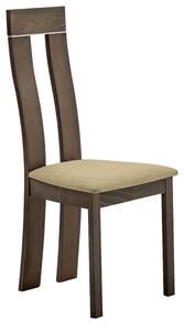 Fa szék, bükk merlot/Magnolia barna anyag, DESI