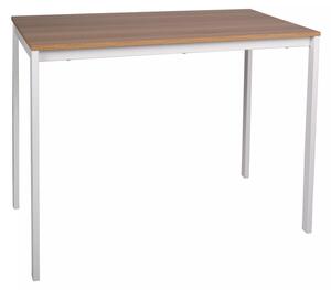 Mario Téglalap Étkezőasztal Laminált Tölgy/Fehér