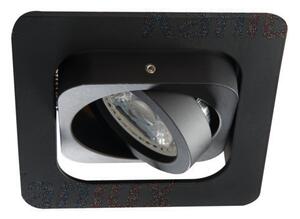 Kanlux ALREN R beltéri álmennyezeti szögletes lámpa IP20-as védettséggel, fekete színben, Gx5.3 foglalattal ( Kanlux 26757 )